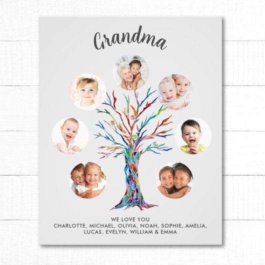 Grandma Photo Collage Poster