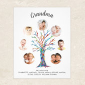 Grandma Photo Collage Poster