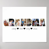 Grandma Photo Collage Poster 7 Foto's (Voorkant)