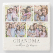 Grandma Photo Collage Stenen Onderzetter (Voorkant)