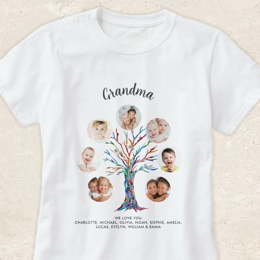 Grandma Photo Collage T-shirt