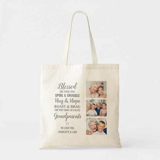 Grandma Photo Collage Tote Bag (Voorkant)