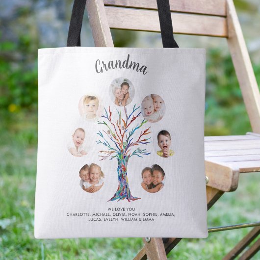 Grandma Photo Collage Tote Bag