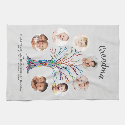 Grandma Photo Keepsake  Theedoek (Horizontaal)