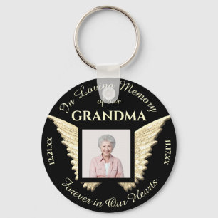 Grandma Photo Memorial Sleutelhanger
