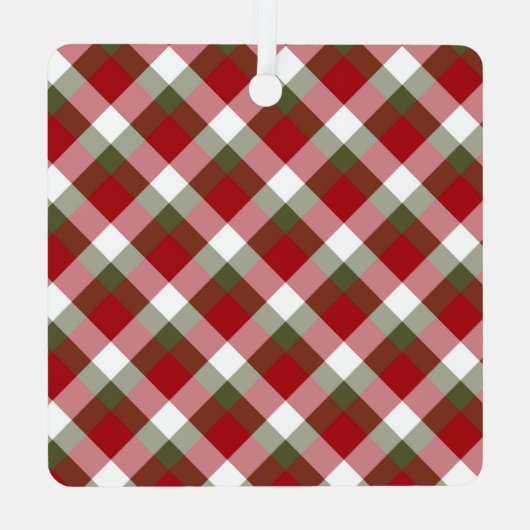 Grandma Photo met kerstcadeaus Metalen Ornament (Achterkant)