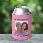 Grandma Photo Pink Blikjeskoeler