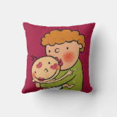 Grandma Pink Lipstick Kisses for Baby Kussen (Achterkant)