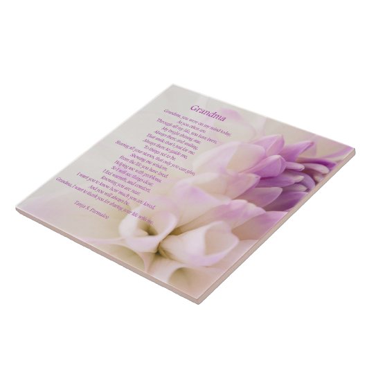 Grandma Poetry Collector Tegeltje (Zijkant)