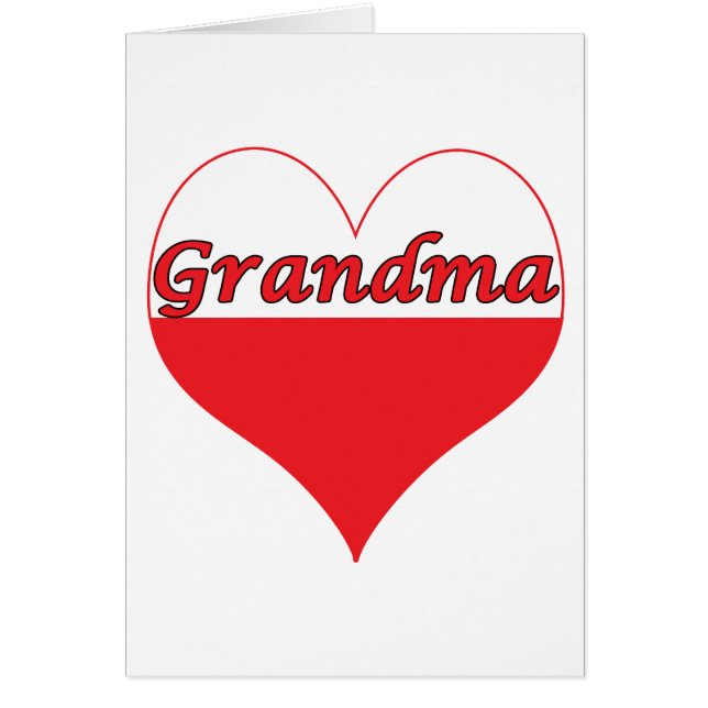 Grandma Poland Heart (Voorkant)