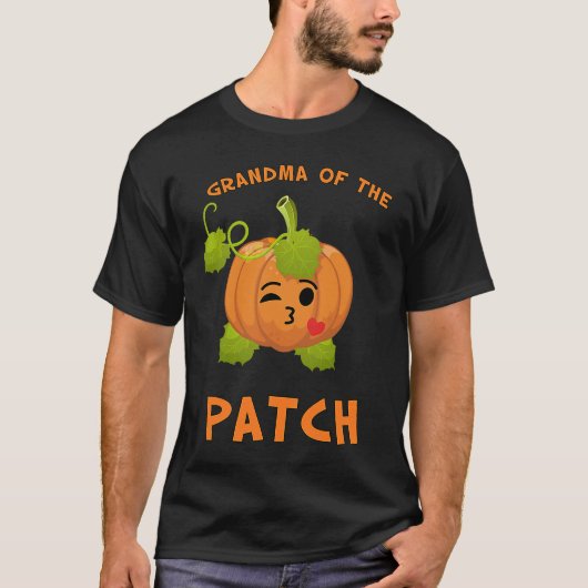 Grandma Pumpkin of the Patch  Halloween graphic T-shirt (Voorkant)