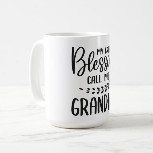 Grandma Quote Coffee Mok (Voorkant links)