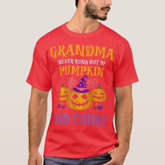 GRANDMA raakt nooit zonder pompoen en Snoep Cadeau T-shirt
