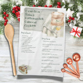 Grandma Recipe | Butterscotch Cookie Persoonlijk Theedoek