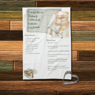 Grandma Recipes Oatmeelkoekjes op maat Theedoek