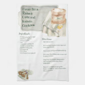 Grandma Recipes | Oatmeelkoekjes op maat Theedoek (Verticaal)