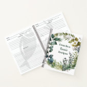 Grandma Recipes | Rustic Green Wreath Personalized Notitieboek (Binnen)