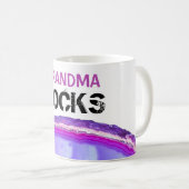 *~* GRANDMA ROCKS Stone Lapidary Agate Slab Koffiemok (Voorkant rechts)