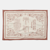 Grandma’s Favorite Recipe Custom Kitchen Keepsake Theedoek (Horizontaal)
