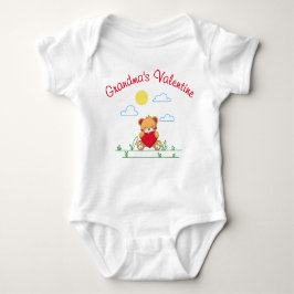Grandma’s Valentine – Cute Teddy Bear With Heart Romper