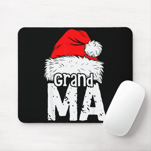 Grandma Santa Christmas Family Matching Pyjamas Xm Muismat (Met muis)