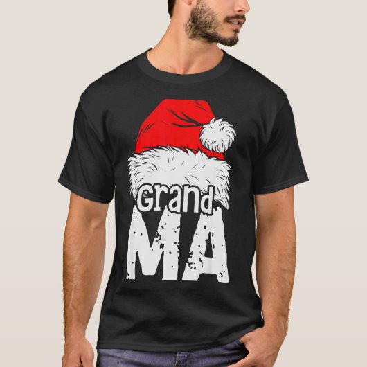 Grandma Santa Christmas Family Matching Pyjamas Xm T-shirt (Voorkant)