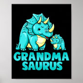 Grandma Saurus Funny Grandmasaurus Dinosaur  Poster (Voorkant)