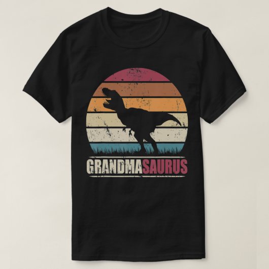 Grandma Saurus T re Dinosaur Family Grandmasaurus T-shirt (Design voorkant)