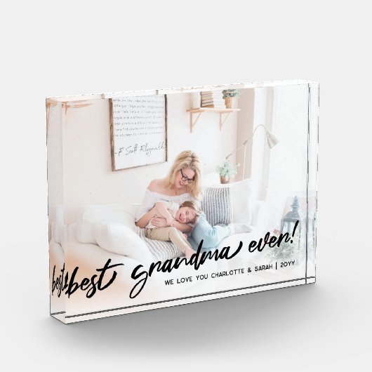 Grandma Script Overlay We houden van fotoblokkerin Fotoblokken (Links)