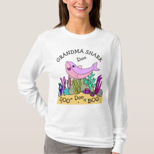 Grandma Shark Doo Doo Familie T-shirt
