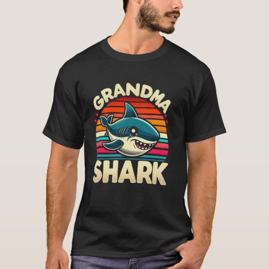 Grandma Shark Funny Shark Matching Family for Wome T-shirt (Voorkant)