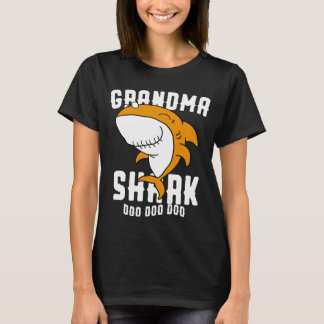 Grandma Shark mammie Birthday Halloween Kerstmis T-shirt