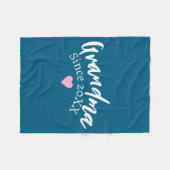 Grandma Since Year New Grandmother Gift _1  Fleece Deken (Voorkant (Horizontaal))