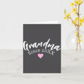 Grandma Since Year New Grandmother Gift _1  Kaart (Gele Bloem)