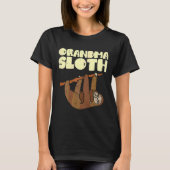 Grandma Sloth Funny Moederdag Nana T-shirt (Voorkant)