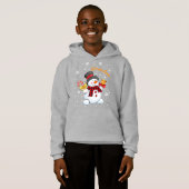 Grandma Snowman Candy Cane Kerstmis Rood Pset (Voorkant volledig)