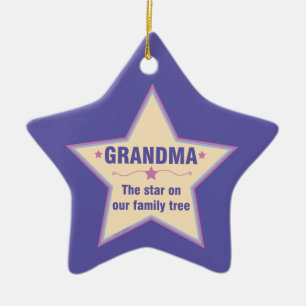 Grandma Star Keramisch Ornament