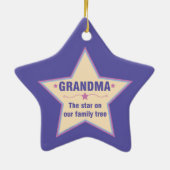 Grandma Star Keramisch Ornament (Achterkant)