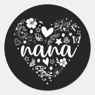 Grandma Sticker, Cute Nana Sticker, Moederdag Ronde Sticker