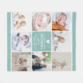 GRANDMA 'the most love' Photo Collage Fleece Deken (Voorkant (Horizontaal))