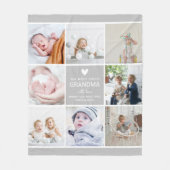 GRANDMA 'the most love' Photo Collage Fleece Deken (Voorkant)