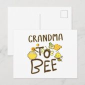 Grandma To Bee Pregnancy Announcement Pregnant Briefkaart (Voorkant / Achterkant)