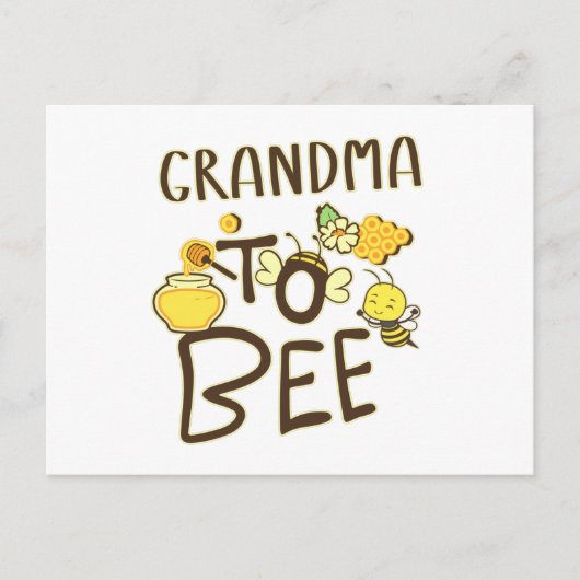 Grandma To Bee Pregnancy Announcement Pregnant Briefkaart (Voorkant)