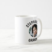 Grandma Trendy Persoonlijke kleindochter Foto Koffiemok (Voorkant rechts)