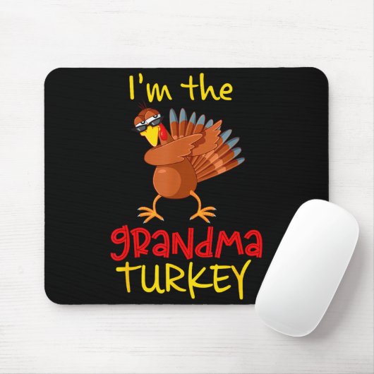 Grandma Turkey Matching Family Group Thanksgiving  Muismat (Met muis)