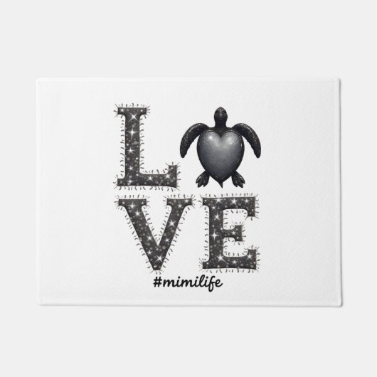 Grandma Turtle - Love Mimi Life Sea Turtle, Mimi T Deurmat (Voorkant)