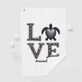 Grandma Turtle - Love Mimi Life Sea Turtle, Mimi T Golfhanddoek (Insitu)