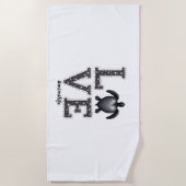 Grandma Turtle - Love Mimi Life Zee Turtle, Mimi T Strandlaken (Voorkant)