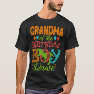 GRANDMA van de geboorte jongen Rawr Dinosaur T-shirt