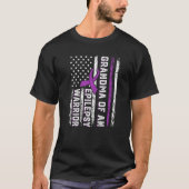 GrandMa van een Warrior Epilepsy Paarse Ribbon Sup T-shirt (Voorkant)